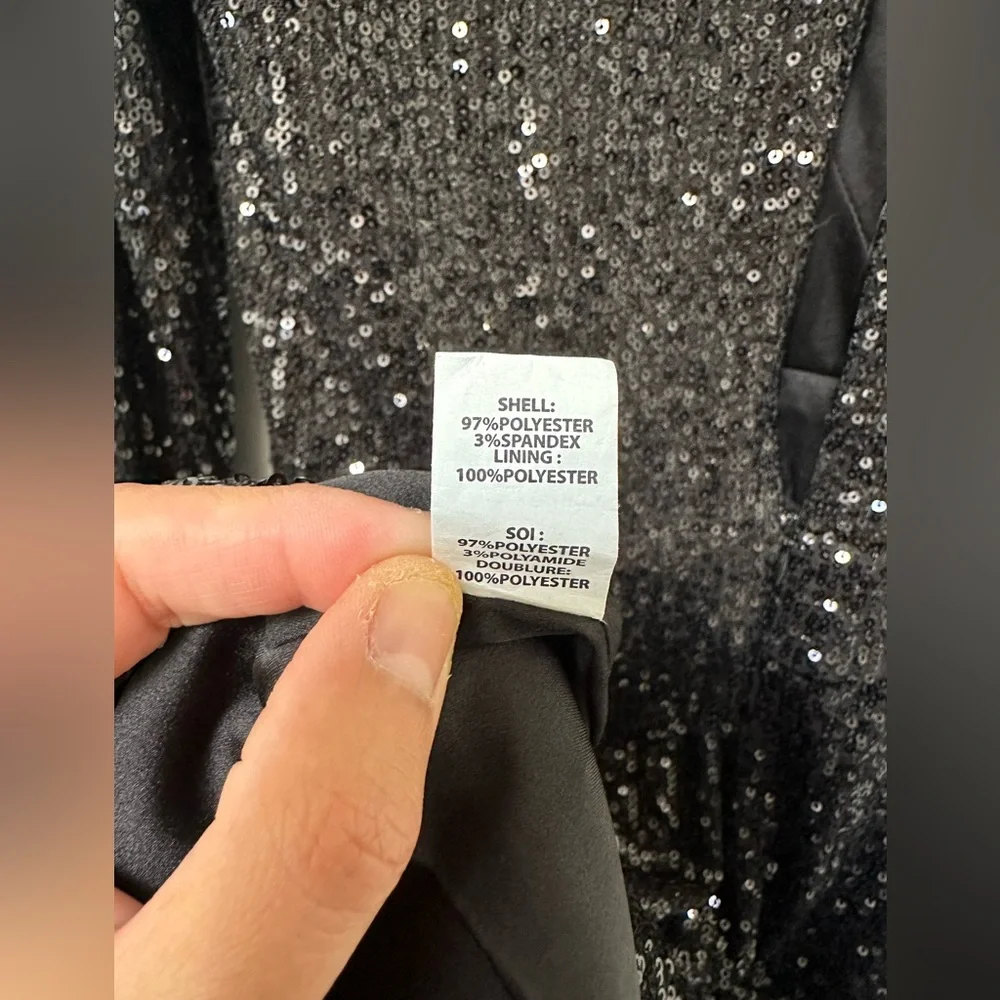 RAMY BROOK Reba Sequin V-Neck Cocktail Party Evening Mini Wrap Dress Size 8 NWT - Picture 10 of 14